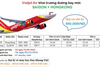 Viejet Air khai trương đường bay mới SAIGON - HONGKONG